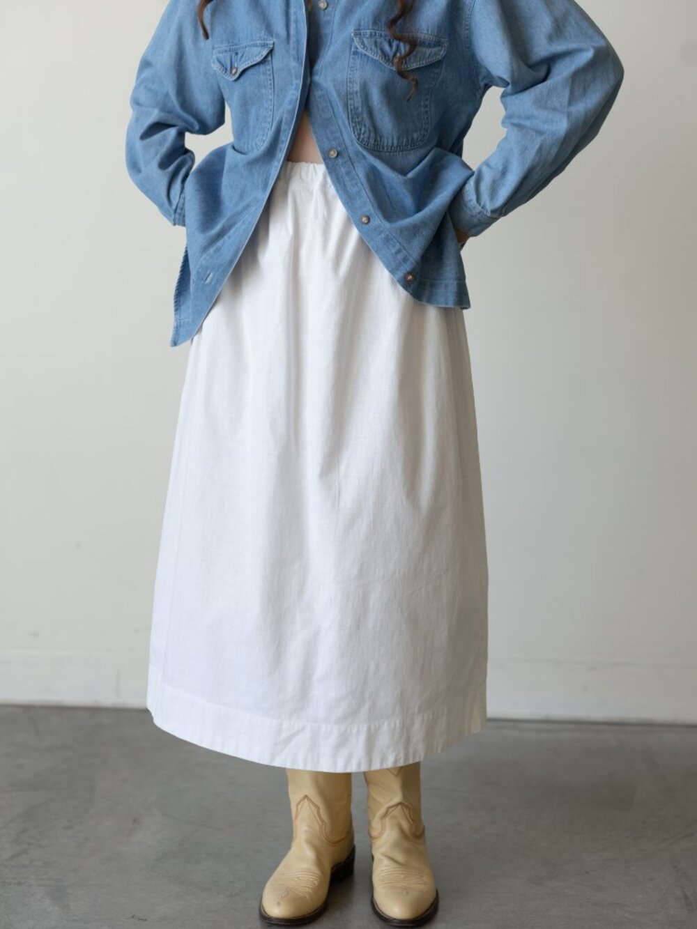 VTG Cotton A-Line Skirt